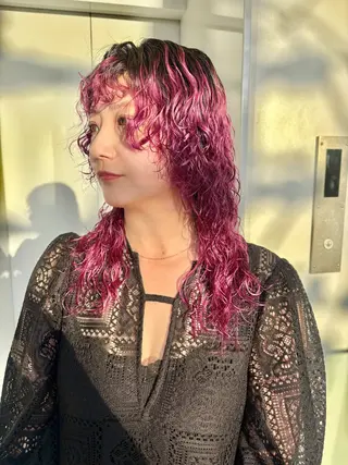 ロング パーマ hollo原宿所属・パーマ/ハイトーン 🎀Rumiのヘアスタイル