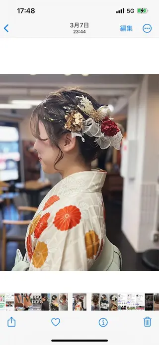 ミディアム MaNO chamoのヘアスタイル