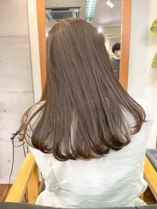 ロング カラー 森田遥奈/透明感カラ ー/似合わせカットのヘアスタイル