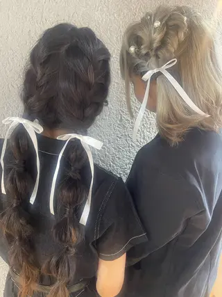 ロング ヘアアレンジ ハートボックス　四ツ谷所属・Heart box 仲嶺　瑠輝のヘアスタイル