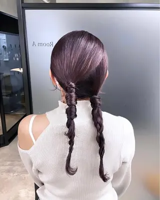 セミロング カラー SALOWIN所属・【@_ami hair_】のヘアスタイル