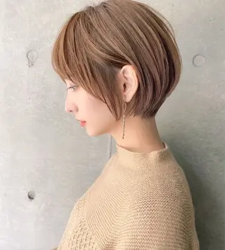 ショート ショート/ 似合わせカットモカのヘアスタイル