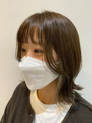 ミディアム カラー 大人かわいい×艶髪 🤍塩川のヘアスタイル