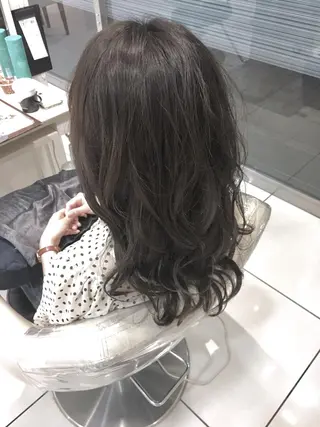 ロング カラー 髪質改善/美髪矯正 マネージャー福永のヘアスタイル