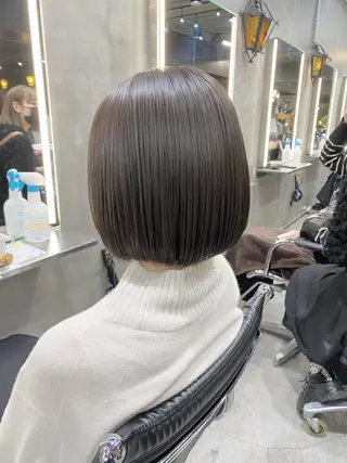 ショート カラー Ms.CHARM所属・透明感カラー🌿 グレージュ🐺陽介のヘアスタイル