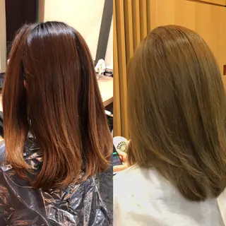 セミロング カラー 美容室bird所属・美容室 LA BEAUのヘアスタイル