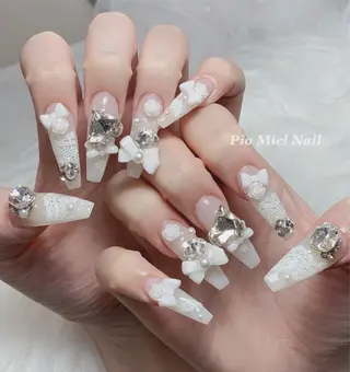 ネイル HANA 長さだしのネイルデザイン