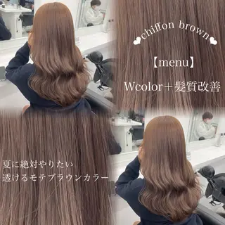 ロング カラー 🤍レイヤー/顔周り /hirari🤍のヘアスタイル