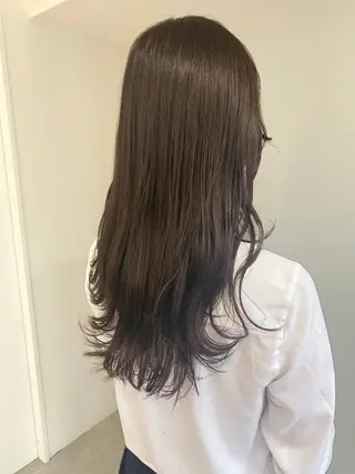 セミロング カラー ヘアアレンジ ボブ /ニュアンス/ satomi🧸💖のヘアスタイル