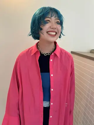 ショート カラー デザイン/レイヤー Kaito🐩/栄のヘアスタイル