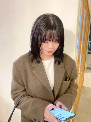 セミロング COMILE 🌼 SUZUKAのヘアスタイル