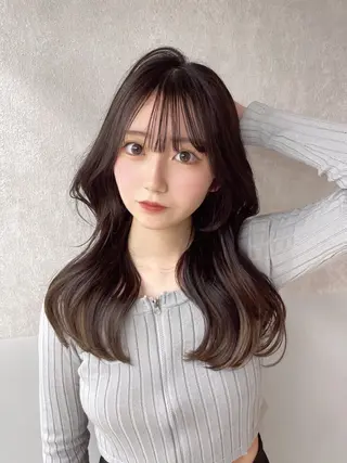 セミロング カラー 韓国ヘア/レイヤー Londエレンのヘアスタイル