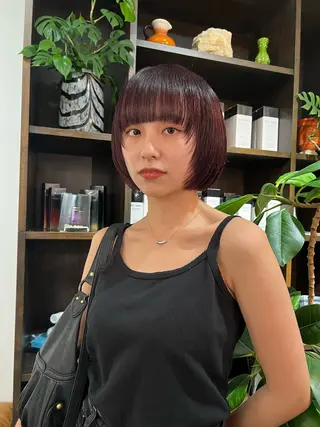 ショート デジタルパーマ 加藤園のヘアスタイル