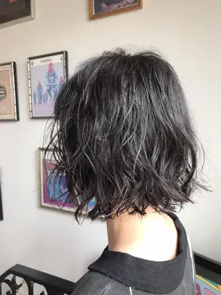 ミディアム カラー パーマ FRAME所属・FRAME/髪を育 てる/大人デザインのヘアスタイル