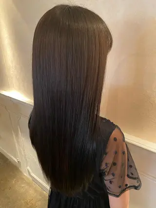ロング カラー 髪質改善／美髪矯正 林田和真のヘアスタイル