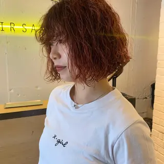 ミディアム カラー パーマ 🎈馬場佑馬/ スパイラルパーマ🎈のヘアスタイル