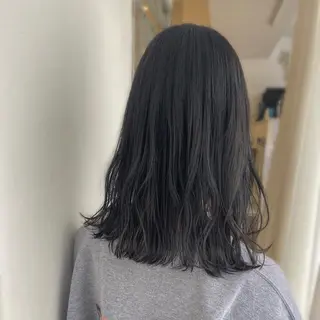 セミロング カラー 🍑もも 🍑のヘアスタイル