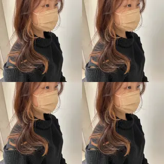 パーマ コテ巻き風パーマ✨ 韓国ヘア🤎近下菜央のヘアスタイル