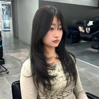 ロング 韓国特化🇰🇷千葉 /レイヤーカット竜生のヘアスタイル