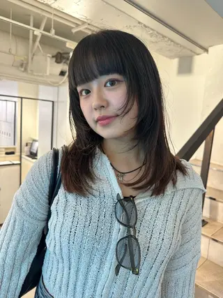 セミロング カラー HARE &nail ☪️remiのヘアスタイル