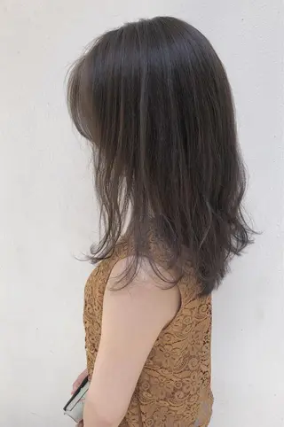 ミディアム カラー SALOWIN三軒茶屋店所属・髪質改善/艶髪 やまなかのヘアスタイル