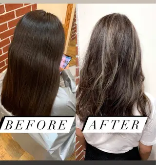 セミロング カラー 岡崎勇人/レイヤー/ 韓国/ケラチンTRのヘアスタイル