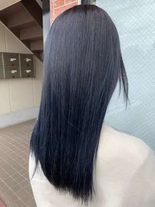 ロング カラー 宮下 恵のヘアスタイル