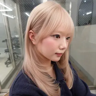 ミディアム ハイトーン／bob 美容師🧁SONAのヘアスタイル