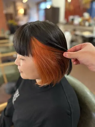 ショート カラー インナーカラー指名 No.1菊池柊真のヘアスタイル