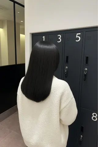 ロング カラー 松下 奈央のヘアスタイル