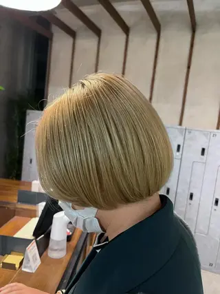 ショート カラー ハイトーンカラー/ 田中和磨のヘアスタイル