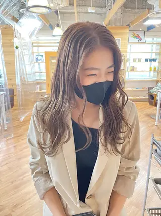 ロング カラー hair salon Ranun髪質改善のヘアスタイル