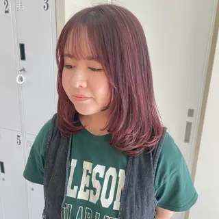 ミディアム カラー ETRE所属・🫧透明感カラー🫧 古川穂果のヘアスタイル