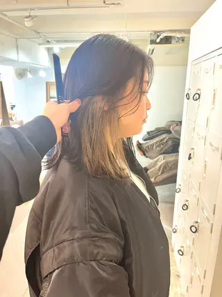 ミディアム カラー sia所属・縮毛矯正🪞 髪質改善特化谷名勇輝のヘアスタイル