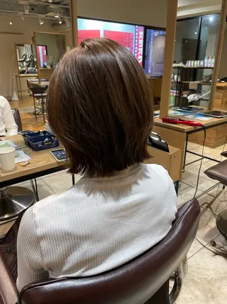 ショート カラー ボブ／髪質改善／ 銀座／CHIEのヘアスタイル