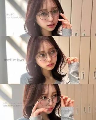 ミディアム ミディアムヘア Chifumiのヘアスタイル