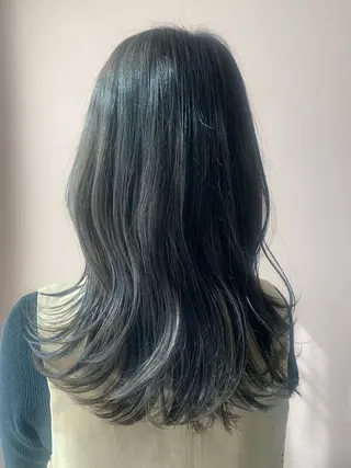 ロング カラー hub hair レイヤー/透明感のヘアスタイル