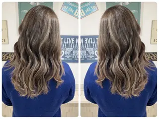 セミロング カラー 京都大人女性ショート 徒歩1分/秋山のヘアスタイル