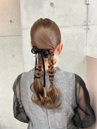 ヘアアレンジ カコ/レイヤーカット ヘアアレンジのヘアスタイル