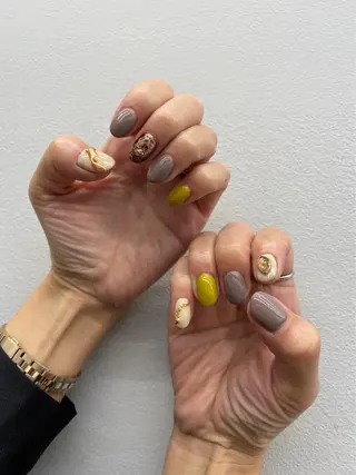 ネイル 束感まつ毛/ネイル/ LED♥KIRARAのマツエク・マツパデザイン