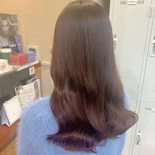 ロング カラー NUMBER_ ユイナのヘアスタイル