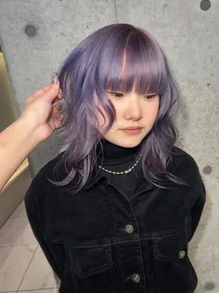 カラー ️💜akari💜 ハイトーン/レイヤーのヘアスタイル
