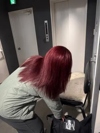 セミロング カラー 堀江/韓国/成人式 カラー/みずき🐩のヘアスタイル