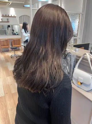 セミロング カラー 赤み消しカラー / ヨシダトモキのヘアスタイル