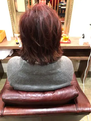 ショート カラー パーマ レイヤーカット匠 イソザキノリユキのヘアスタイル