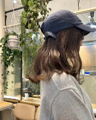 ミディアム カラー じゅわっと暖色カラー 🍊Moemiのヘアスタイル