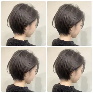 ショート カラー 京都大人女性ショート 徒歩1分/秋山のヘアスタイル