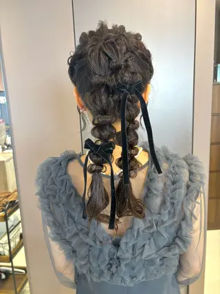ロング ヘアアレンジ Iris by artina 武蔵小杉店【イリス バイ アルティナ】所属・🎼レイヤー/顔周り カット/nene♬のヘアスタイル