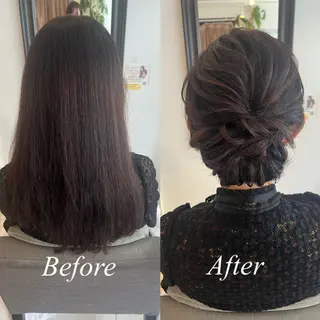 ヘアアレンジ 大人可愛いヘアメイク 💋🧚‍♀️しずかのヘアスタイル