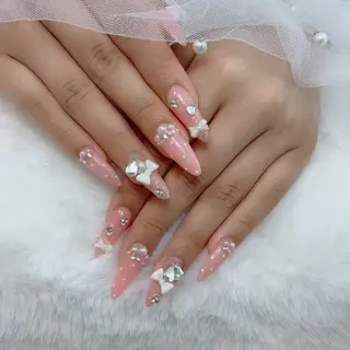 ネイル 長さだし/持込/ ins風ネイル/Umのネイルデザイン